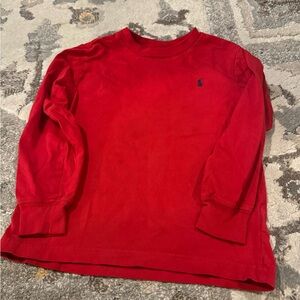 Red Long Sleeve Kids POLO Ralph Lauren sise 5